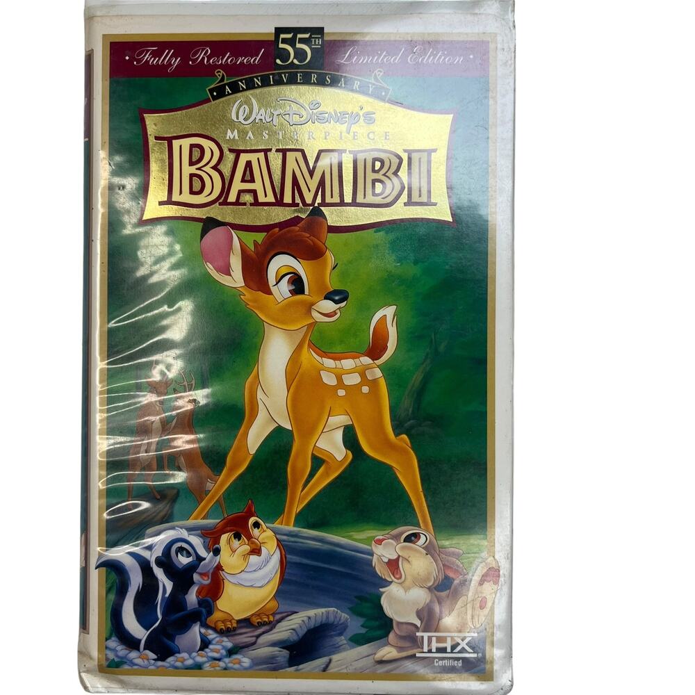 Walt Disney Bambi 55th Anniversary Limited Edition VHS Vintage Tape Collectors